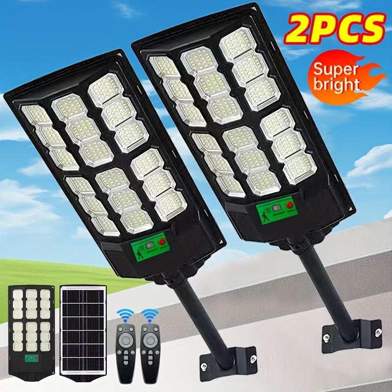 Outdoor Courtyard Solar Wall Light Street Light Waterproof, Solar Street Light Remote Control, Solar Flood Light Motion Sensor Courtyard Lighting, Deck Light, Garden Light Solar Parking Lot Light