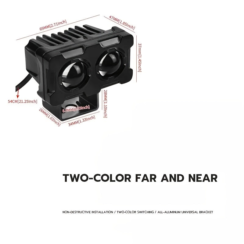Heyword Brand - Available in 1-Pack or 2-Pack Configuration - Newest Model - Multi-Color LED - Compatible with Motorcycle and Car Lighting, No Battery Included