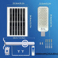 Solar Street Light - with Remote Control, 5000mAh Battery, 252 High-Brightness LED Beads, Outdoor Garden Sunroom, Porch and Courtyard Wall Light, Solar Street Light, High Power Illumination, Wall-Mounted Exterior Wall Light
