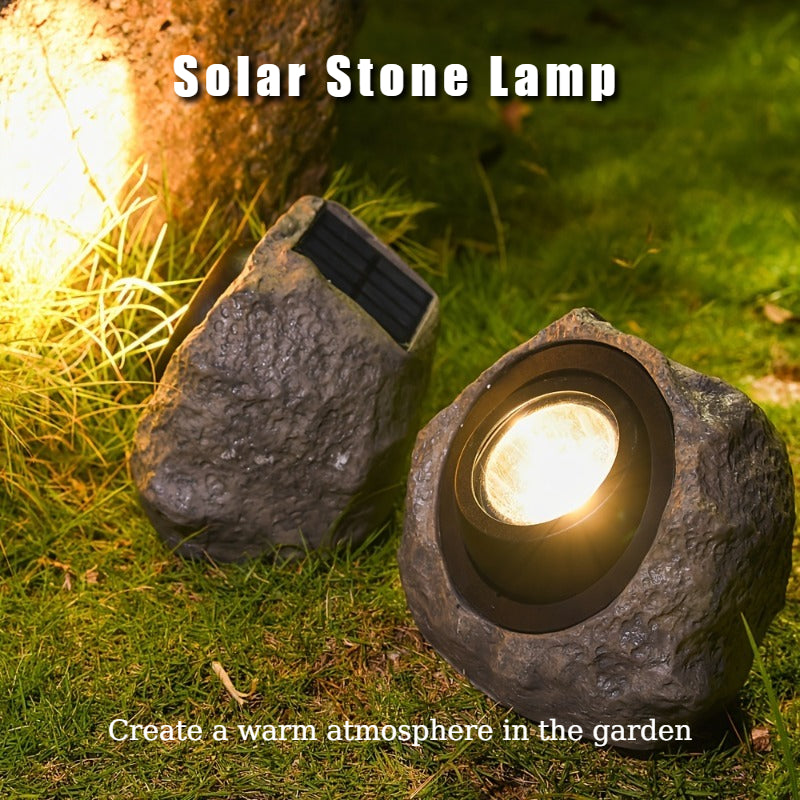 Solar Landscape Spotlight, Stone Lawn Light, Stone Design, Landscape Decorative Light, Courtyard Stone Light, Path Decorative Light, Stone Illumination Light, Outdoor Garden Light, Yard Ground Light, Holiday Outdoor Landscape Lighting