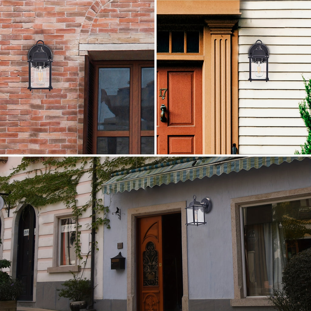 One-Piece Die-Cast Aluminum Outdoor Wall Light, Modern European-American Style, Durable, Corridor, Garden, Doorway Lighting Wall Sconce