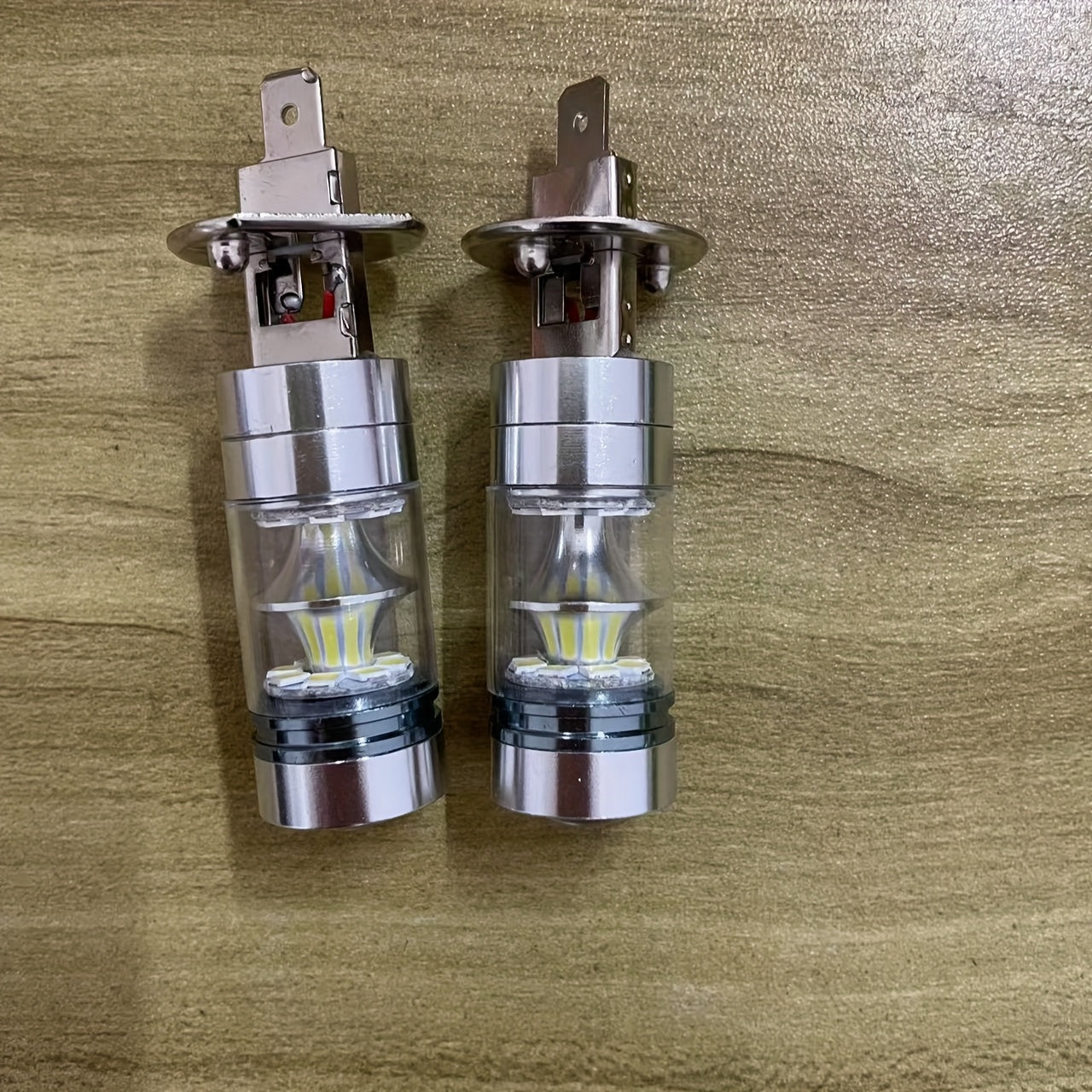 H1 LED Fog Light Bulb Set (2-Pack), Works for High/Low Beam, Available in 6000K Super Bright White, 3000K and 8000K Color Temperatures, Fits 12V and 24V Car Headlights, No Battery Included