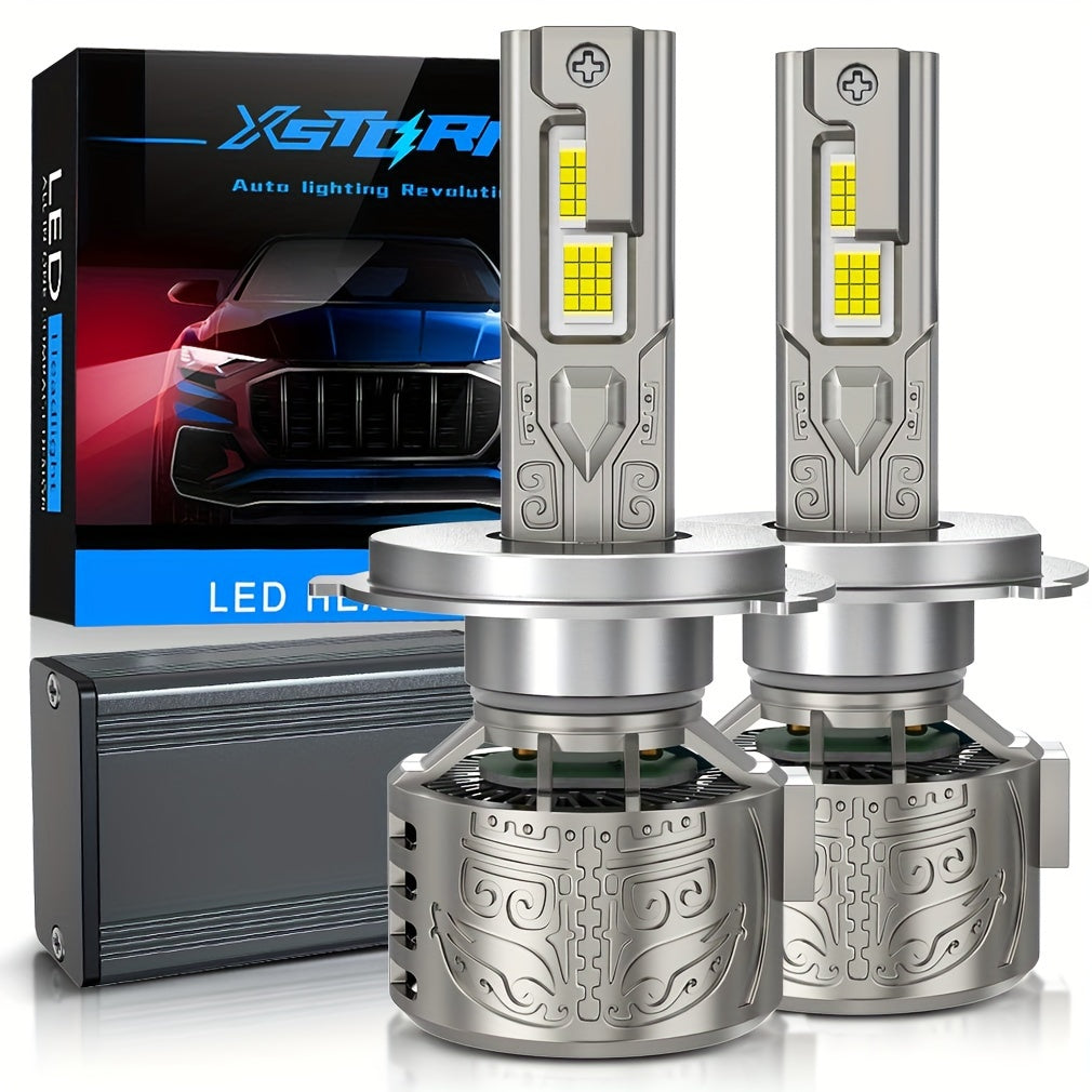 Xstorm 2Pcs 130W High Power H4 H7 H11 Super Bright LED Car Lights 40000Lm H1 H3 9005 HB3 9006 HB4 CPS Chip Car Fog Light Canbus Light 9012 Hir2 Car Light