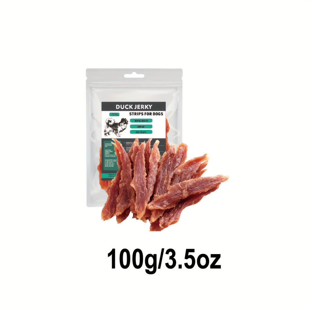 真烤鴨肉狗狗零食 - 單一成分天然鴨肉乾棒，高蛋白低脂肪健康訓練零食，適用於所有品種和尺寸，柔軟且有嚼勁的幼犬零食，適用於遵守命令、訓練和日常獎勵