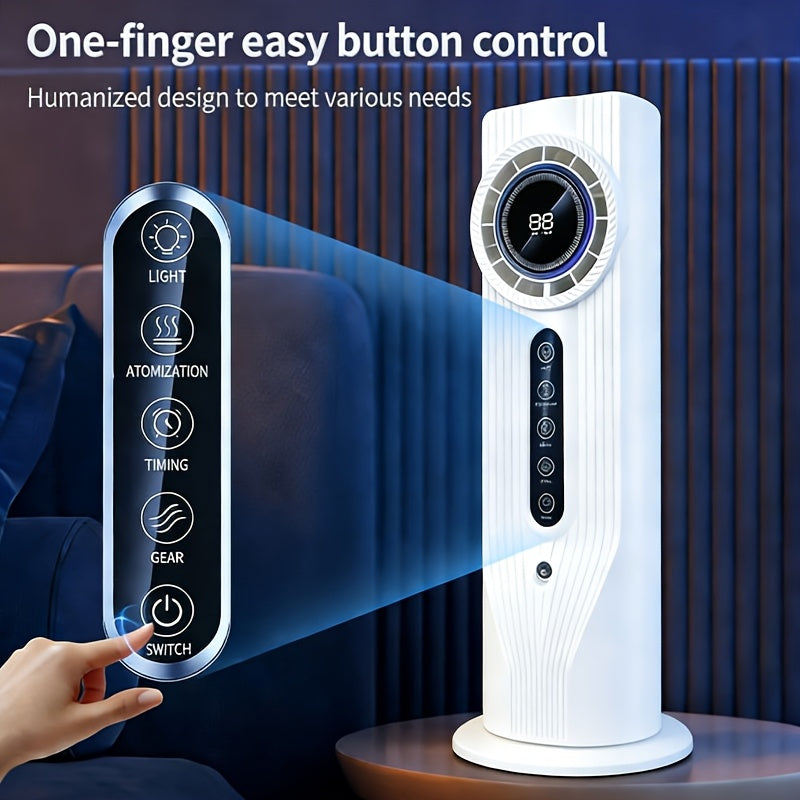 USB Multifunctional Portable Air Cooler Fan, 6-Speed Adjustable, 3 Seconds Fast Cooling, Timing Function, Lightweight Portable Design with Humidification, Perfect for Office, Travel, Camping and RV Use, Modern Stylish