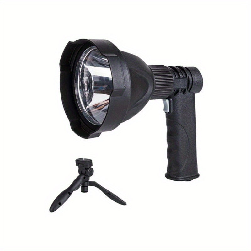 Rechargeable spotlight flashlight outdoor handheld LED flashlight ultra-bright spotlight, with 3 modes, suitable for hunting, camping, boating and hiking