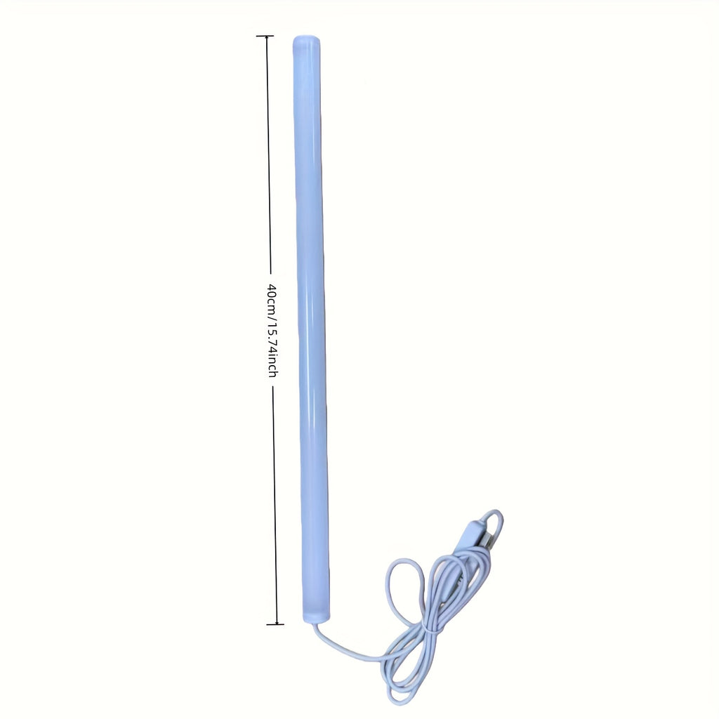 LED tube reading light for studying, with 3 color options, USB plug, suitable for night use, available in 11.81-inch / 15.75-inch lengths, dimmable, suitable for bars, nightstands, cabinets, an excellent Christmas gift