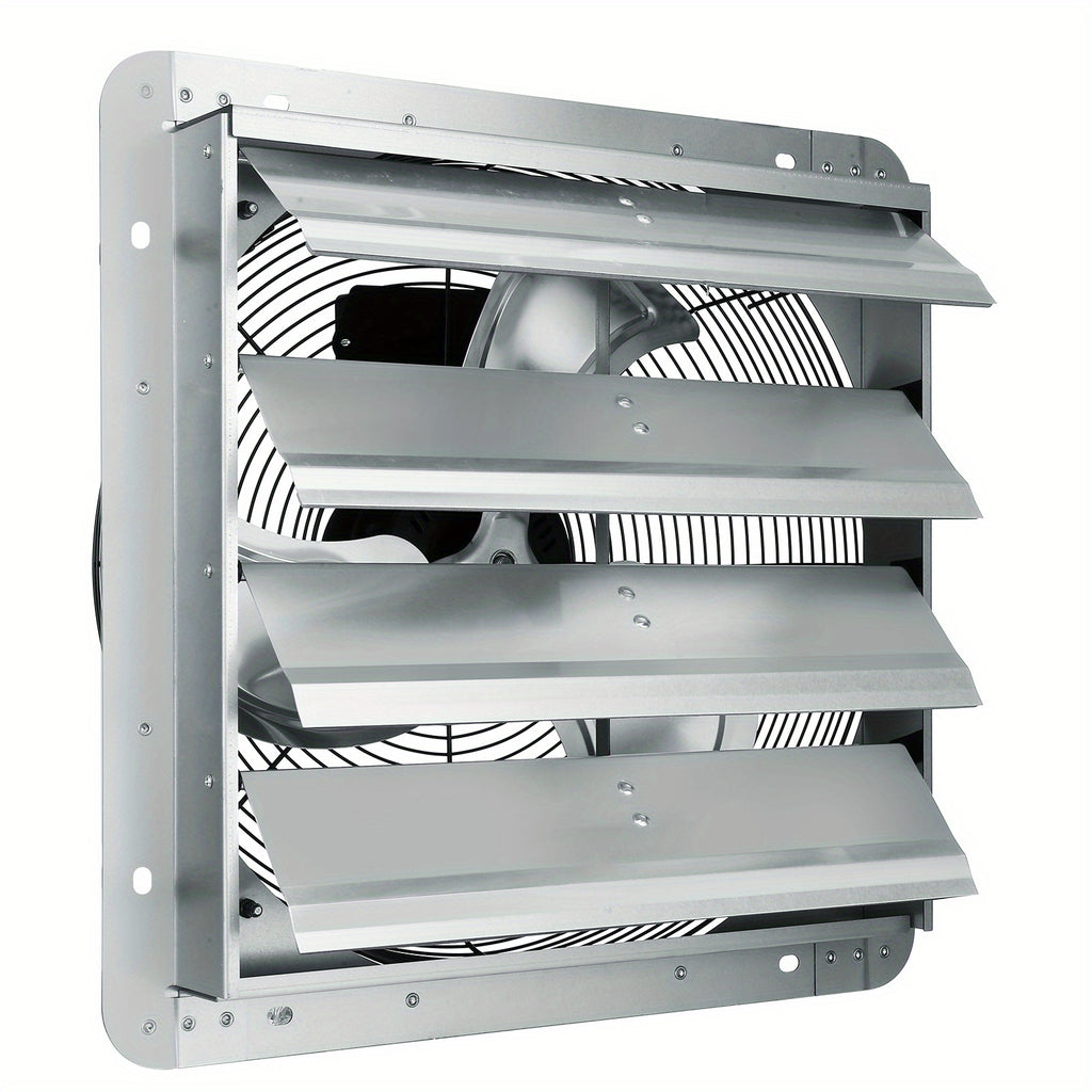 VEVOR 16" Shutter Exhaust Fan with Speed Control – AC Motor, 2000 CFM, Easy Wall Mount Installation, for Greenhouses, Garages & Sheds, US Plug