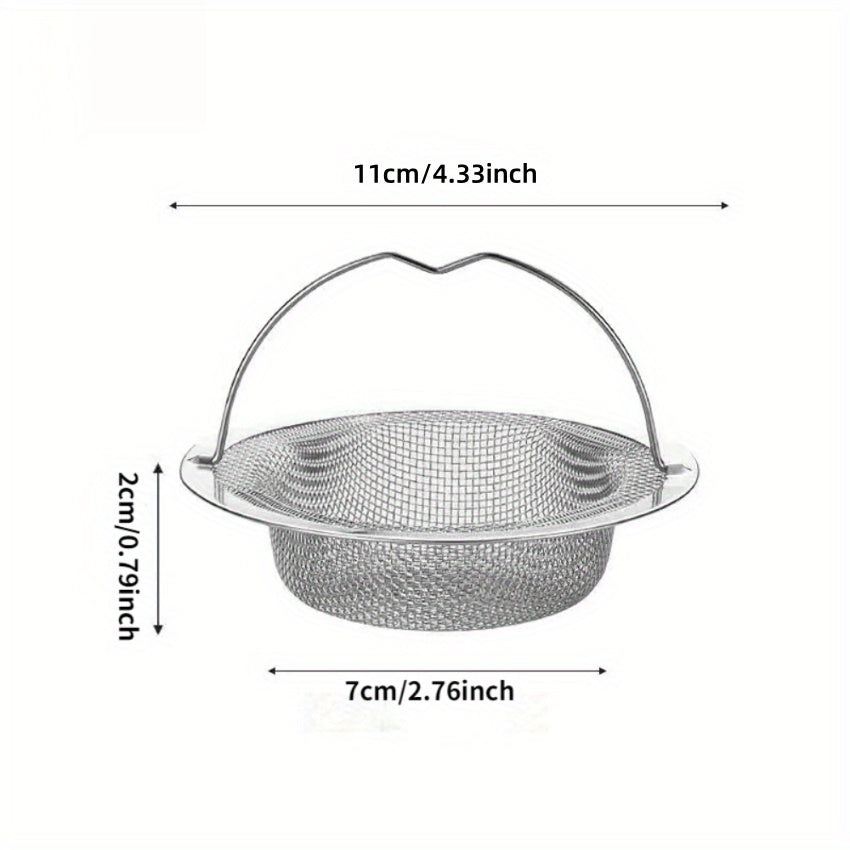 2-Pack Kitchen Drain Strainers – Anti-Clog Stainless Steel Sink Drain Traps, Fits Various Diameters, Mesh Design for Kitchen & Bathroom – Mother's Day Gift, Ideal for Easter, Valentine's Day & Birthdays
