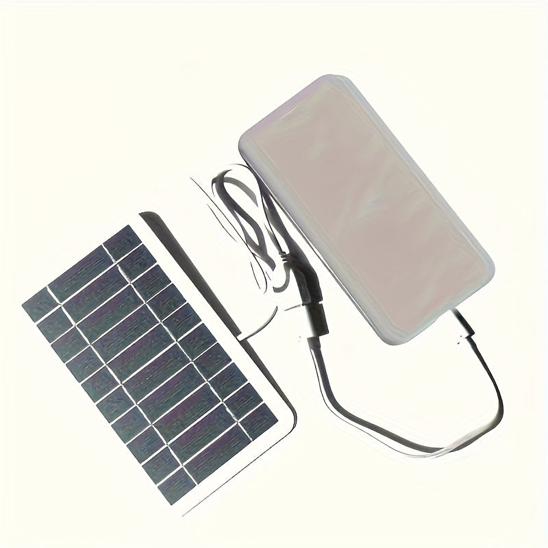 2W USB太阳能充电器，便携式太阳能板适用于手机充电及户外应急电源，兼容iPhone、安卓设备，适用于露营、徒步、旅行及家庭停电时的移动电源