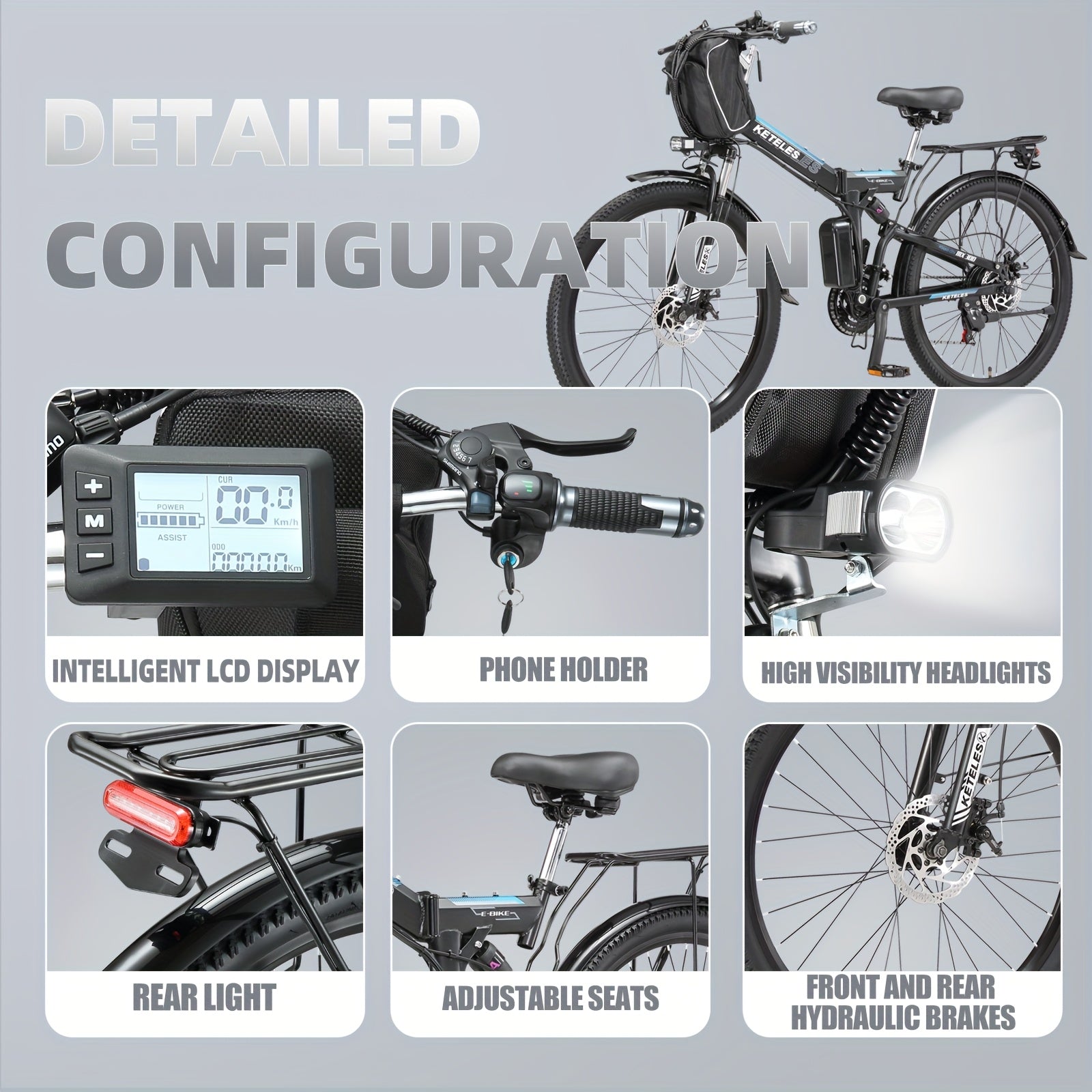 KETELES MX300 48V20AH电动自行车