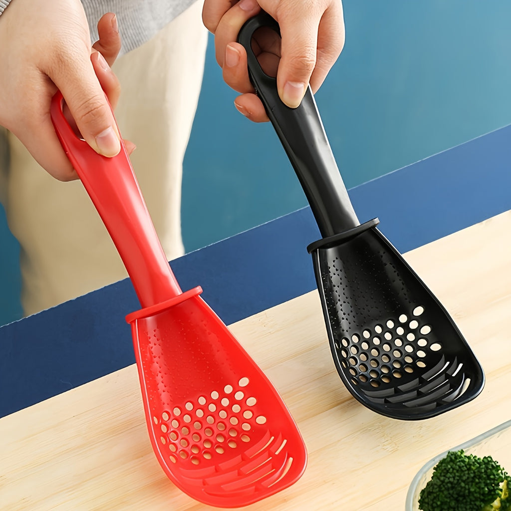 1 or 3 Pack 7-in-1 Multipurpose Kitchen Tool - Garlic Mincer, Egg Beater & Separator, Potato Masher with Strainer & Spatula | Space-Saving Utensil for Baking & Salad Prep (Dishwasher Safe)