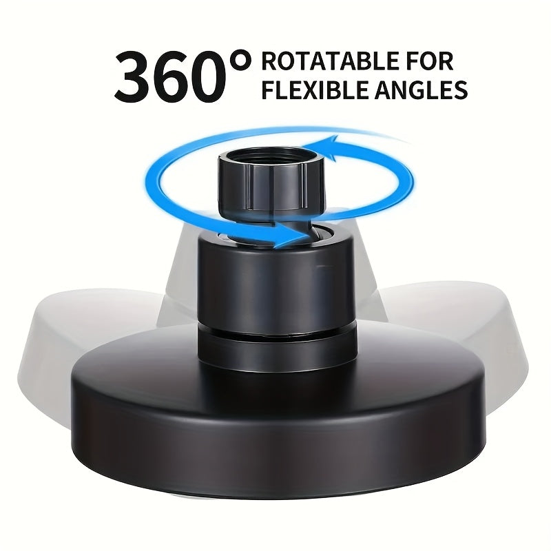 High Pressure Adjustable 360° Rotating Shower Head - G1/2" Connection, Silicone Nozzle Anti-Clog Easy-Clean, Easy Installation - Premium Quality