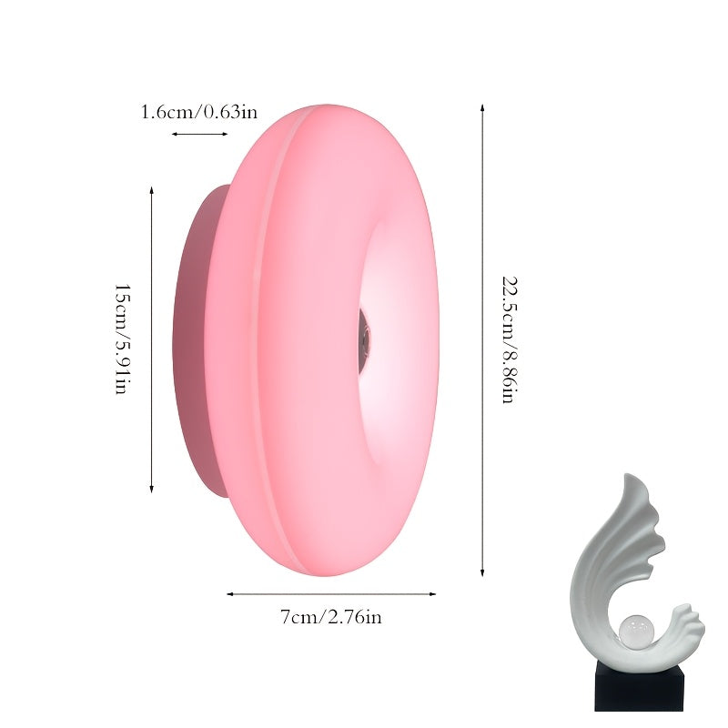Wall-Mounted LED Night Light, Can Be Used as Table/Wall Dual Purpose, USB Charging, 3-Color Temperature Stepless Dimming, Suitable for Living Room, Wall, Study, Bedroom, Hallway and Other Decorative Ambient Lighting.