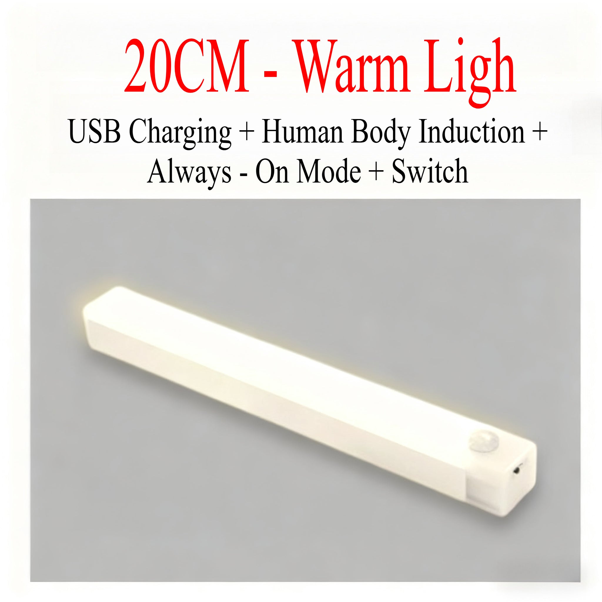2026 hot sale rechargeable smart motion sensor light, motion sensor LED light strip, with magnetic adhesive and USB-powered smart lighting - wireless floor/ceiling/wall light/cabinet light, suitable for kitchen, wardrobe, staircase