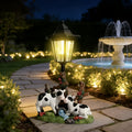 OTDECOR 1-Piece Solar Two Cows Outdoor Statue Lawn Light, IPX4 Solar Cow Decorative Light, Suitable for Outdoor Courtyard Decoration, Lawn Decoration, Garden Decoration, Path Decoration