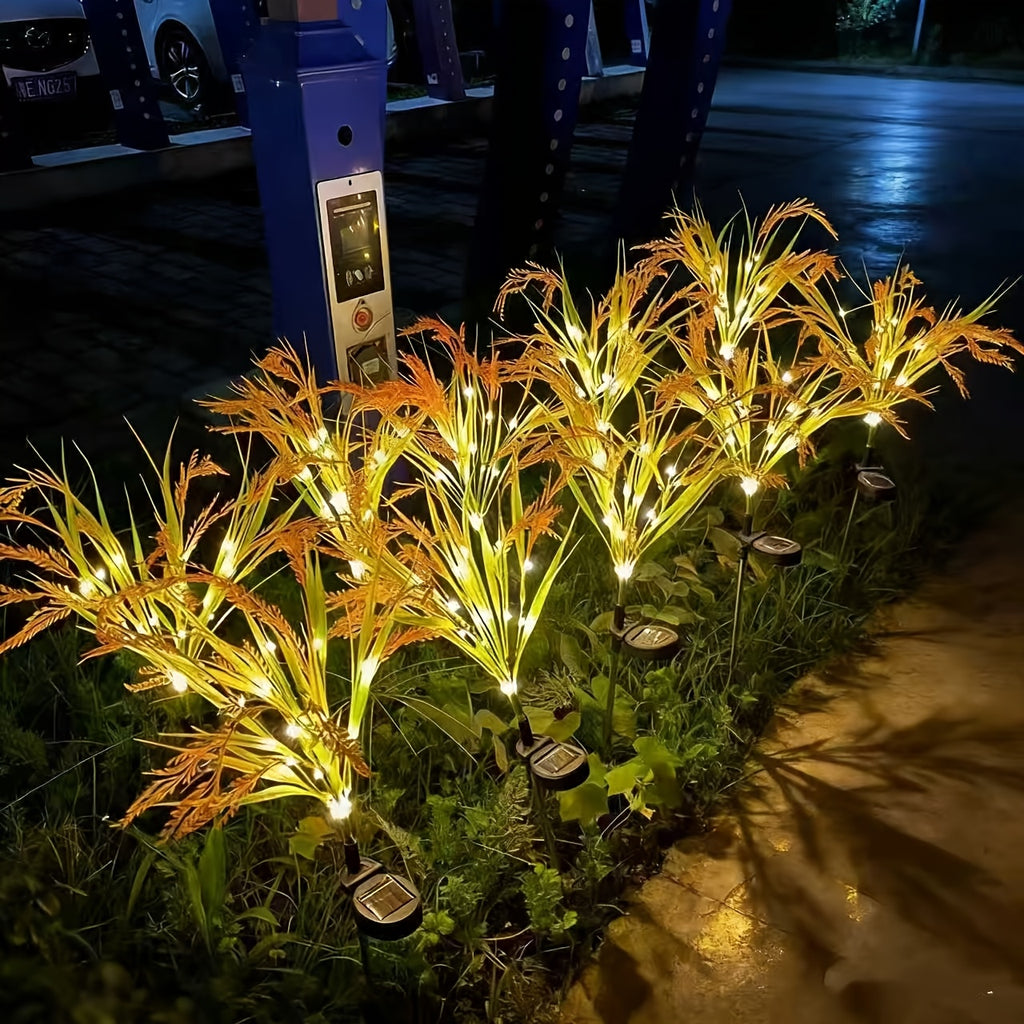 Solar Glowing Wheat Ear Light, Perfect for Field, Garden, Camping Decorative Ambient Light, Gift Giving