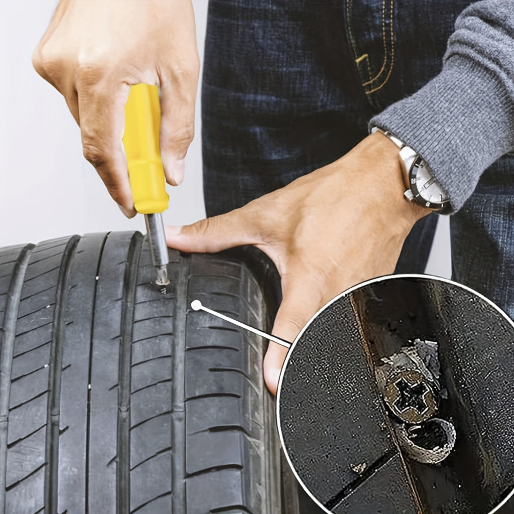 Tire Repair Rubber Nails, Rubber Screws for Patching Motorcycle and Bicycle Tires