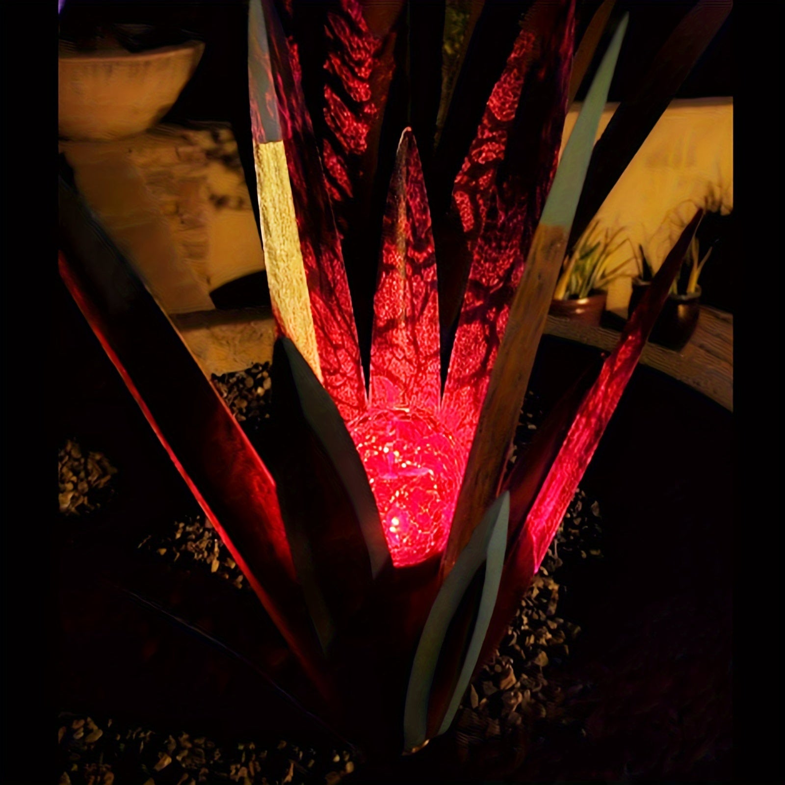 Outdoor Metal Fairy Grass Solar Light Set, 2-Piece, Suitable for Plants and Home Decoration, Perfect for Courtyard and Autumn Outdoor Decoration, Includes One Large Light and One Small Light, Suitable for Lawn Decoration