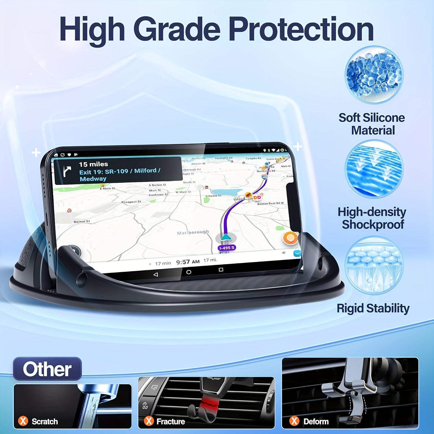 Silicone Car Phone Holder