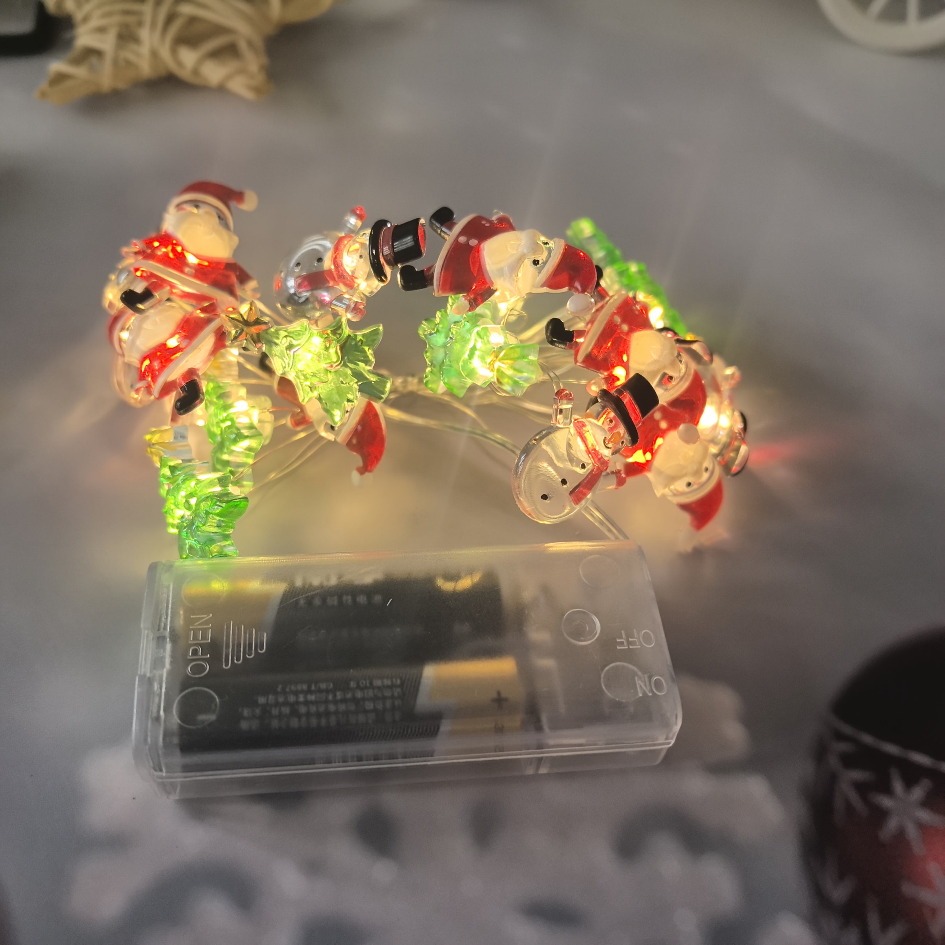 聖誕裝飾燈串 聖誕老人 雪人 聖誕樹 混搭室內庭院節慶嘉年華裝飾燈串