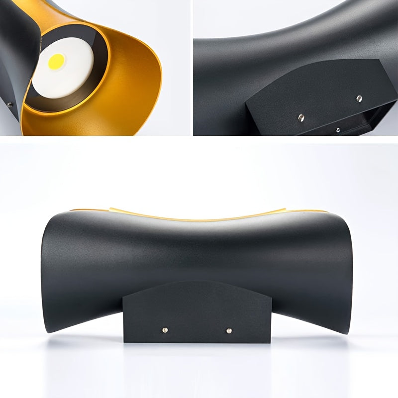 IP44 LED Outdoor Double-Head Wall Light, 3000K/6000K Warm White Light, Suitable for Hallway, Garden, Courtyard