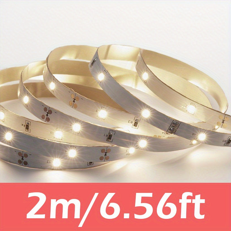 5V USB供电柔性LED灯带，每米30颗SMD2835灯珠，白色和暖白色可选，适用于卧室、电视背光、厨房、镜子和家居装饰