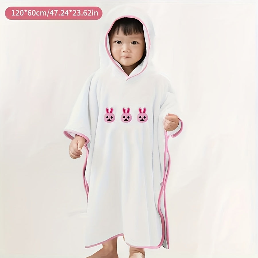 1件可爱卡通婴儿浴巾-柔软舒适、-婴儿包裹毯-轻柔的带帽浴巾，非常适合宝宝沐浴、包裹和推车罩、用于 浴袍，洗澡、毛巾、旅行家庭、外出 旅行 万圣节 圣诞节