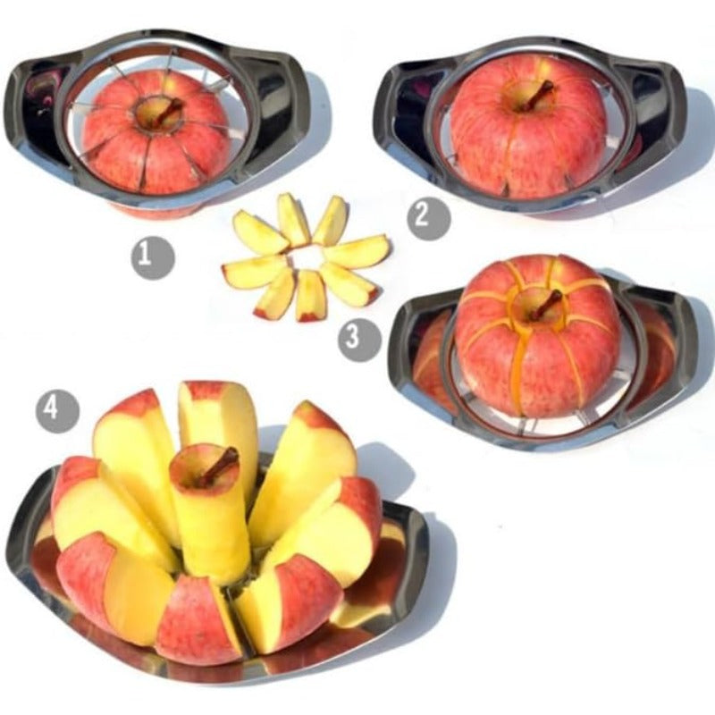 Apple Slicer – Stainless Steel Apple Cutter, Sharp Blade Apple Corer & Slicer