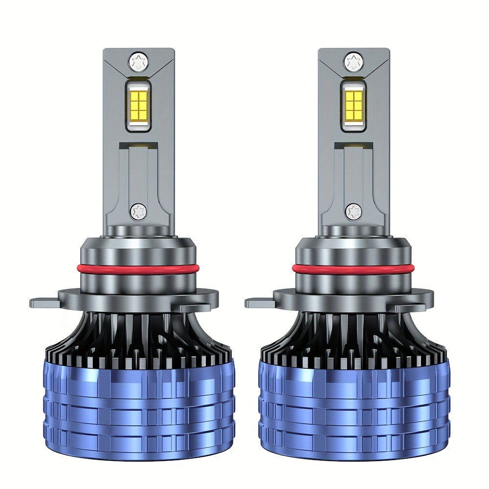 2-Pack H7 H4 H11 LED Headlights 220W High Power Canbus H1 H8 H9 9005 HB3 9006 HB4 9012 HIR2 9007 HB5 9008 H13 Turbo Light 6000K Car Light, No Battery Included