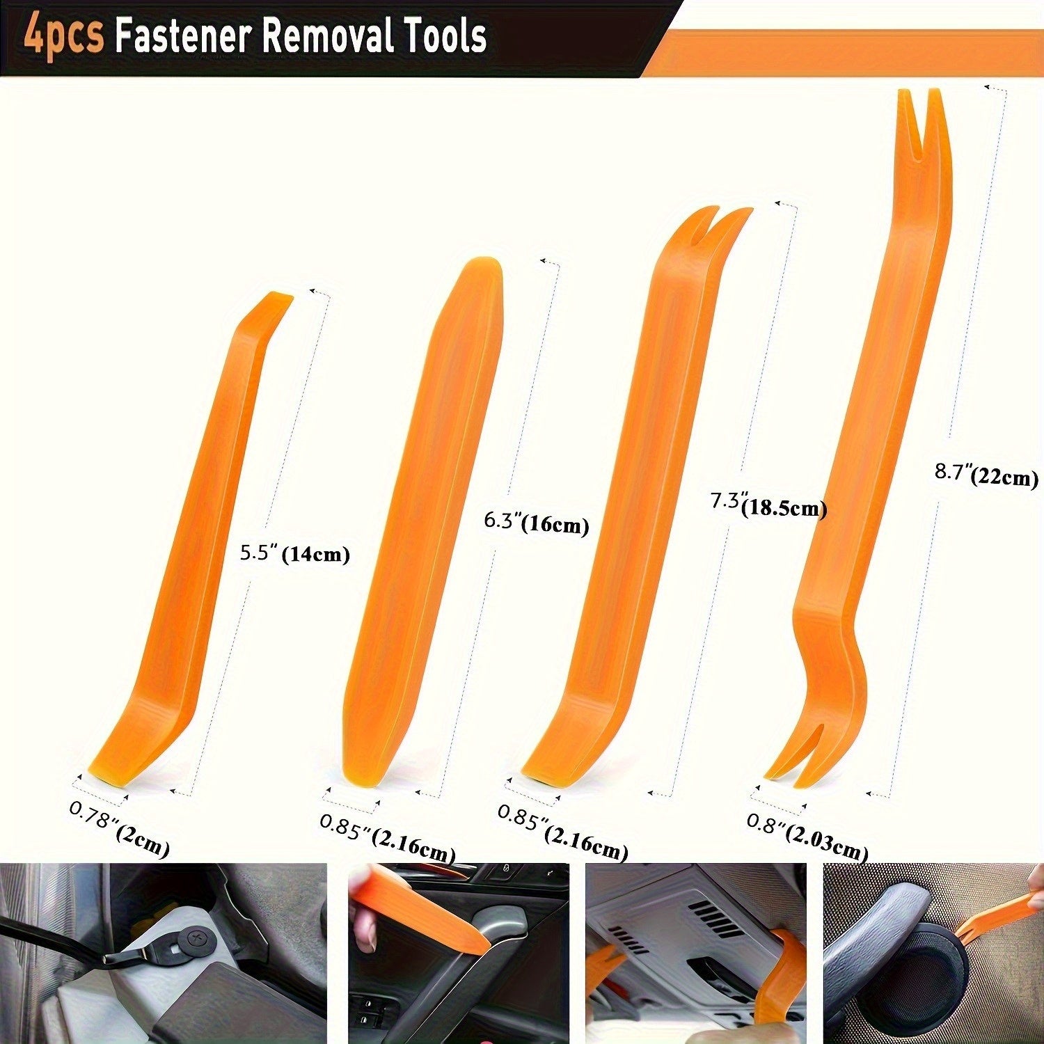 105件套汽车紧固件，含拆卸工具，采用通用尼龙塑料铆钉和卡扣，适用于车门面板和车辆装饰件维修