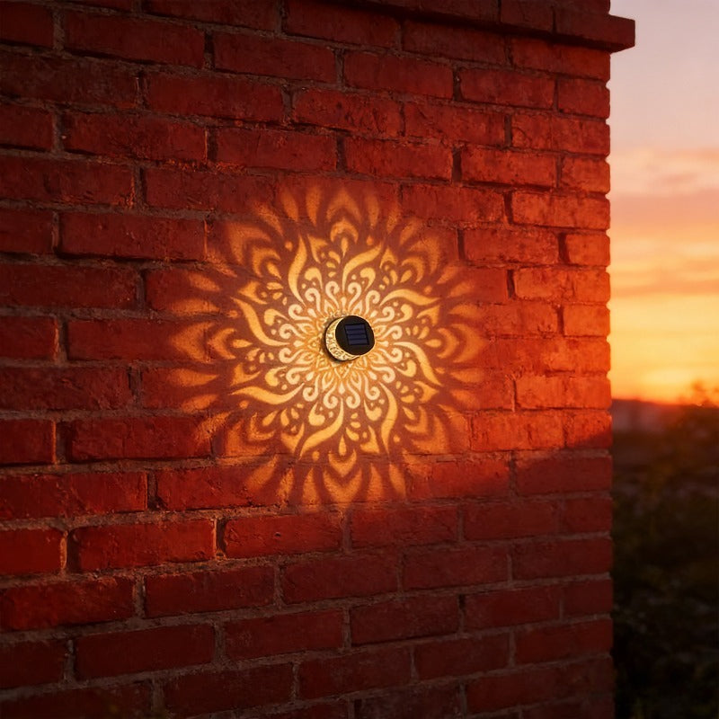 Solar Lotus Light, Lotus Design, Garden Decoration, Courtyard Decoration, Outdoor Decoration, Wall Solar Decoration