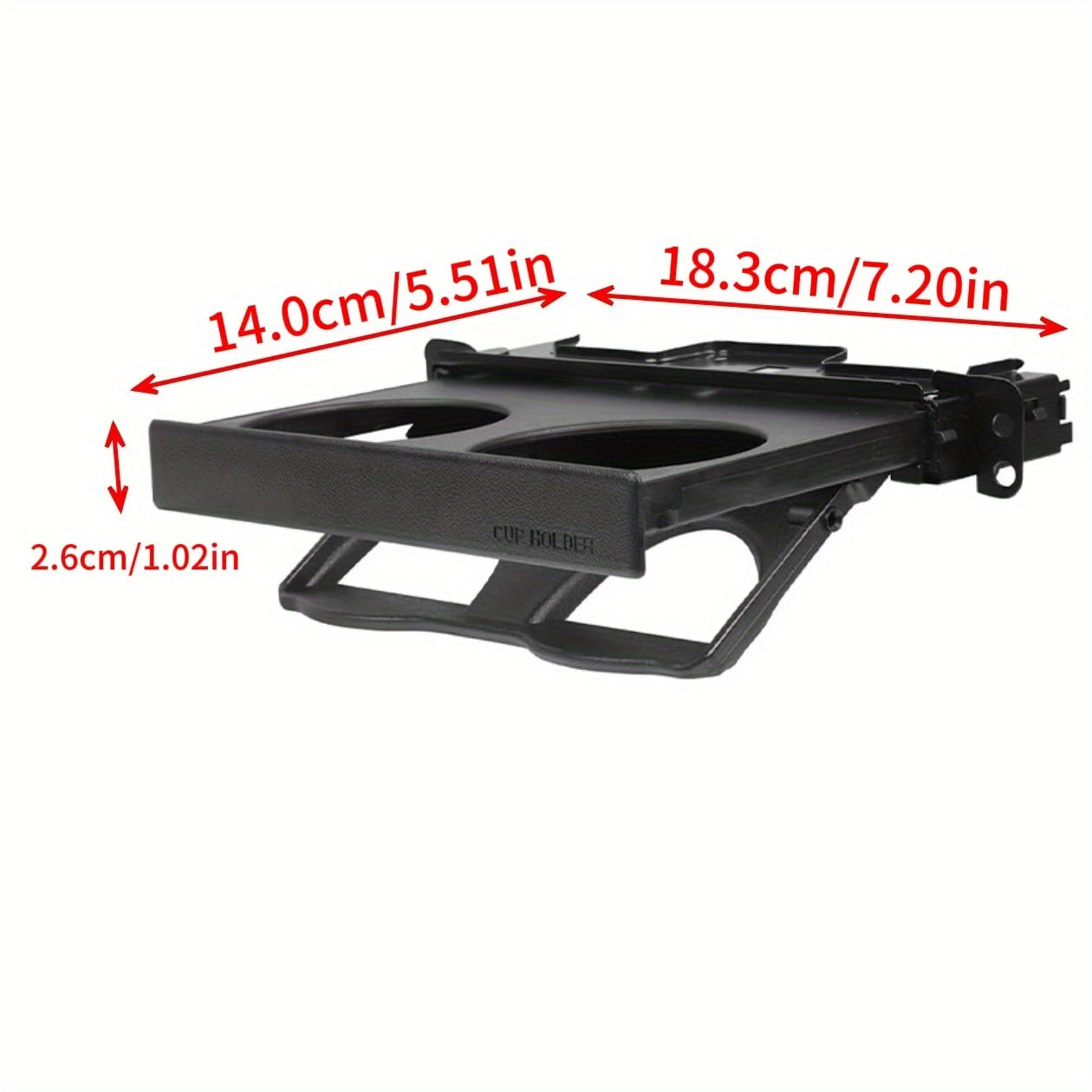 Dashboard Center Console Dual Pull-Out Cup Holder, Compatible with 1989-1995 Toyota 4Runner and Hilux, Replaces OEM Part Numbers 55620-89103, 5562089103