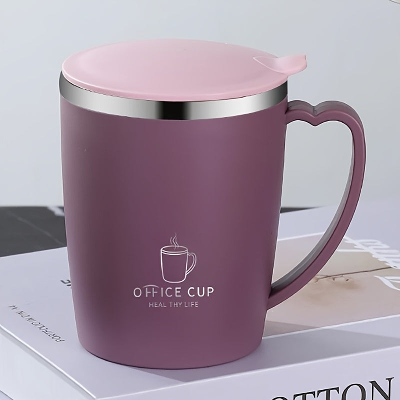 304 Stainless Steel Double Wall Insulated Water Mug, Colorful Double Layer Coffee Cup
