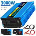 TATALIKEN 电源逆变器3000W/4000W(峰值功率), DC12V转AC110V, 家用备用电源逆变器/低噪音适用于车载, 汽车、房车、卡车以及电子设备，不带电池