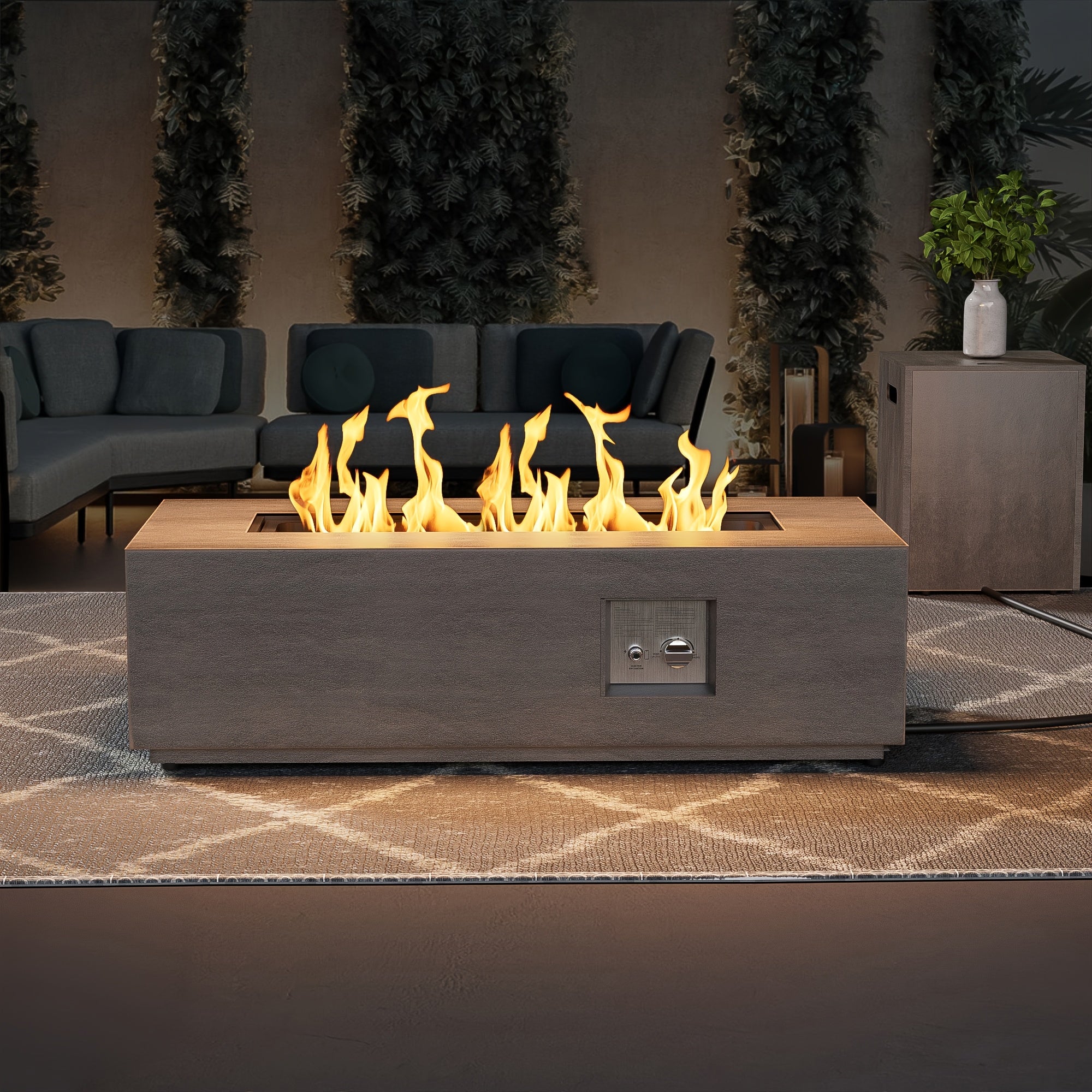 42-Inch Propane Fire Pit, 50,000 BTU, Outdoor Propane Fire Pit, Patio Propane Fire Pit, Outdoor Fire Table