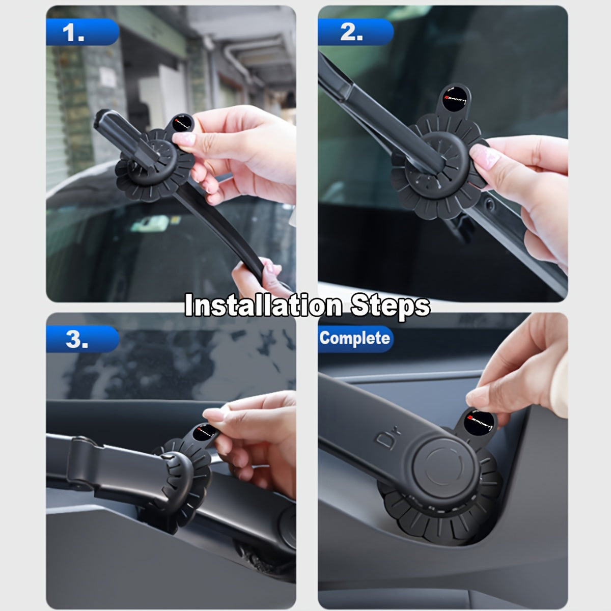 1pc Car Windshield Wiper Silicone Protector Cover – Wiper Arm Dust Cover Pad for Toyota Honda Mazda Mitsubishi Jeep MG Models