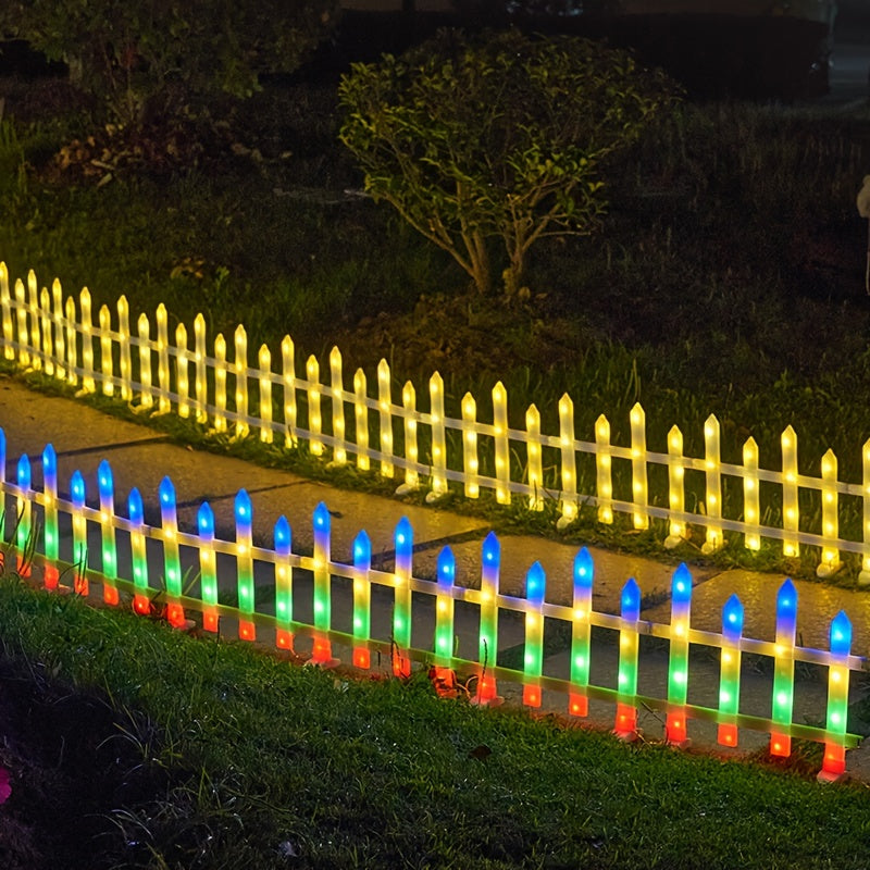 Solar Light, Courtyard Lawn Light, 5/8/10 Pack, Halloween Atmosphere Fence Light, 20 Flicker Modes, Solar 3600mAh Lithium Battery, Color/Warm Color Outdoor IP65 Waterproof, Clearance Sale