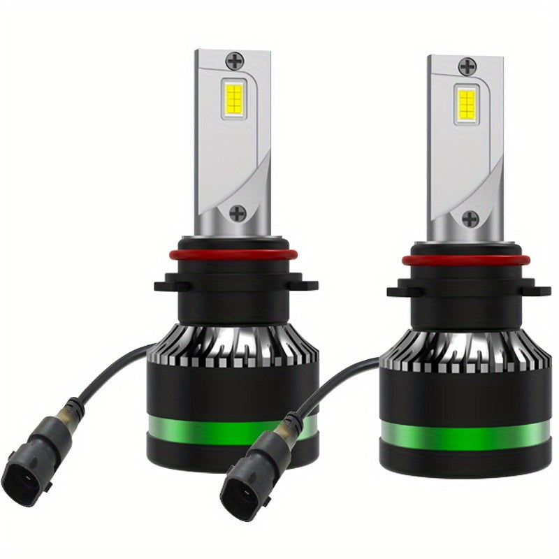 2Pcs H1 H7 H11 9005 9006 9012 H4 H13 9007 9004 LED Car Headlights, Bright 3570 CSP Chip 6000K White 50000 Lumens 200W High/Low Beam Fog Light Fast Heat Dissipation Plug-and-Play, Headlight Replacement