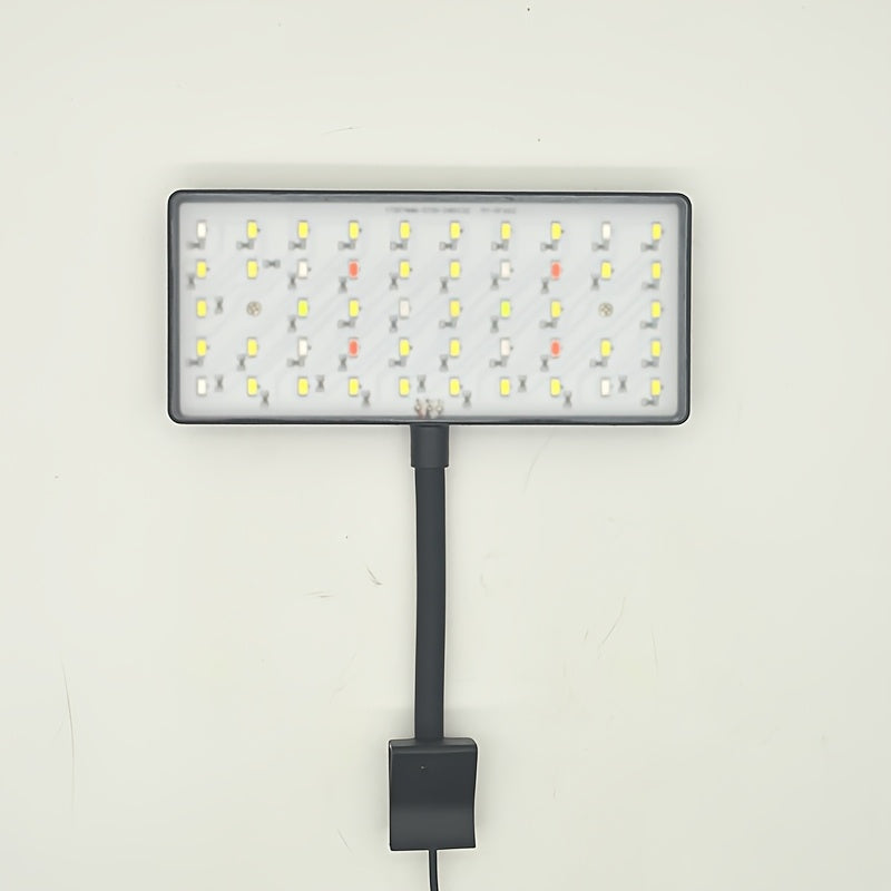 Full Spectrum Aquarium LED Light, Dimmable Brightness 360° Rotatable Fish Tank Aquatic Plant Grow Light