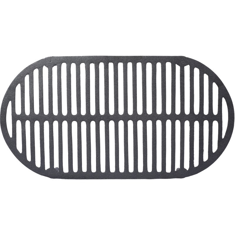 Oval Cast Iron Grill | Portable Charcoal Grill & Tabletop Griddle – 100% Painted Cast Iron, Durable, Small Camping Stove Hot Pot Grill