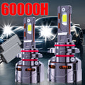 2个装 汽车LED大灯 H1, H4, 9003, HB2, H7, H18, H11, H9, H8 | 1000%更亮，330W大功率灯泡，60,000 LM，带外置CANbus驱动器，不含电池，持久高速