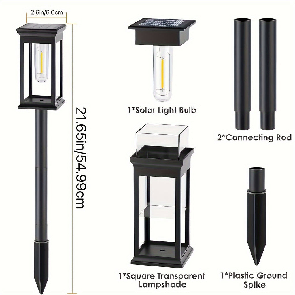 ZYHWDJ, New Upgraded Solar Spotlight, Lawn Light Suitable for Outdoor Courtyard, Home Garden, Camping Party, Sidewalk, Path, Lawn, Autumn and Winter Decoration, Christmas and Thanksgiving Decoration, Gift