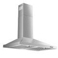 30-Inch Stainless Steel Kitchen Range Hood, 450 CFM, Wall-Mounted Design, with 2 Baffle Filters, 3-Speed Fan, Push-Button Control & LED Lighting/