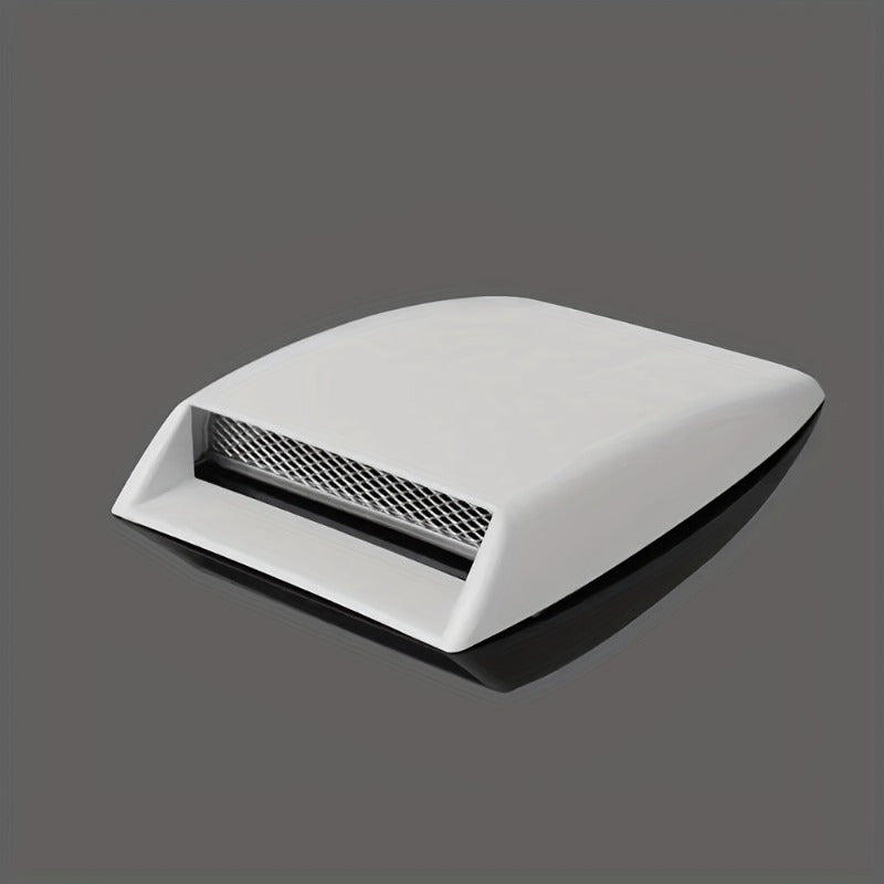 Decorative Grille | Mesh Hood Vent Sticker, Black Auto Modification, Universal Fit, Front Position