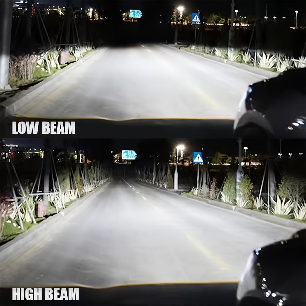 2 Pcs LED Car Headlight Bulbs - 28690 Lumens, 180W High Power, 6500K Super Bright Cool White Light, Compatible with H4 H1 H8/H9 9005/HB3 9006/HB4 9012/HIR2, No Battery Needed, Car Headlight Bulbs, Vehicle Lighting