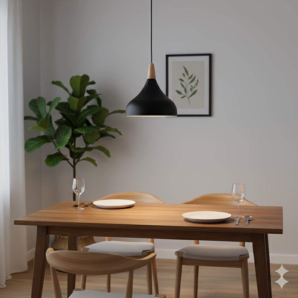 Nordic Modern Style Minimalist Single-Head Pendant Light, Height Adjustable, E27 Socket (Bulb Not Included), Macaron Style Pendant Light Suitable for Living Room, Bedroom, Dining Room, Children’s Room and Other Indoor Scenes