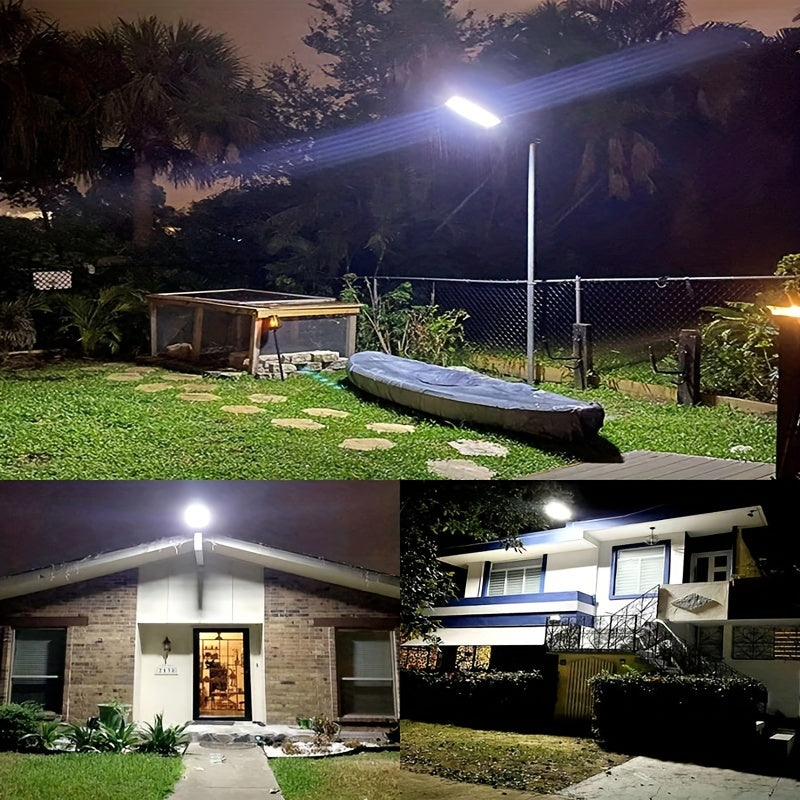 High Brightness 144 LED Solar Light, Outdoor Motion Sensor Solar Wall Light, 270° Lighting with 3 Modes, Suitable for Garden, Fence, Courtyard, Patio and Other Outdoor Environments