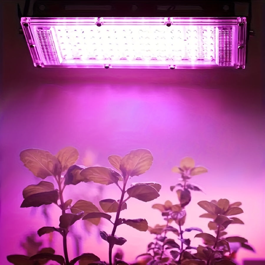 Full Spectrum Plant Grow Light with Interface, Supplemental Lighting for Vegetables, Succulents, Flowers, Fruits and Various Plants, Provides Complete Growth Illumination Coverage