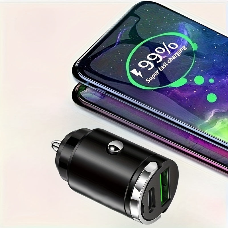 200-watt dual USB car charger, high-power fast-charging adapter, compatible with multiple protocols for iPhone, Huawei, and Xiaomi, both male and female adapters, universal fast-charging, operating voltage 36 volts, no battery required, Travel